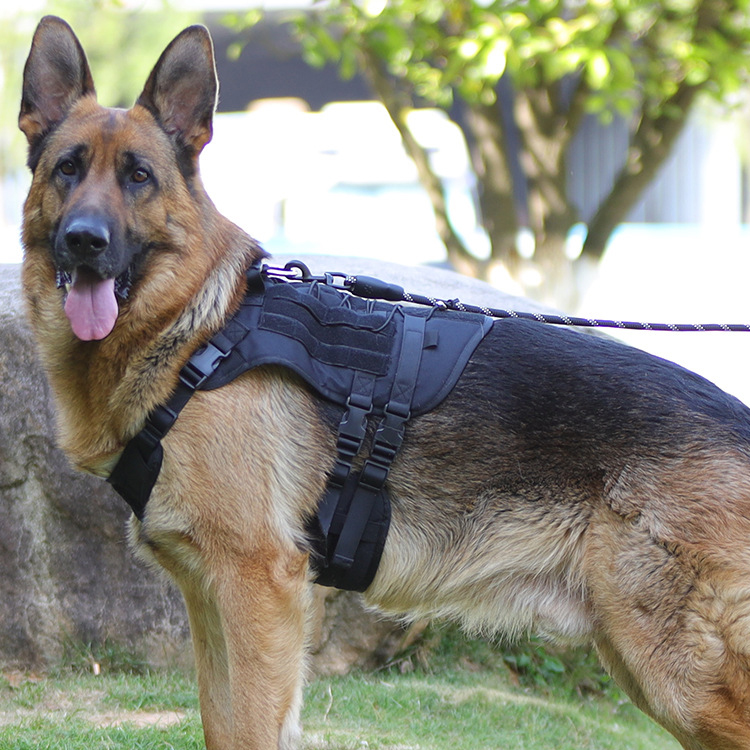 Factory wholesale high quality Pet harness Adjustable heavy duty k9 nylon waterproof tactical vest for dogs