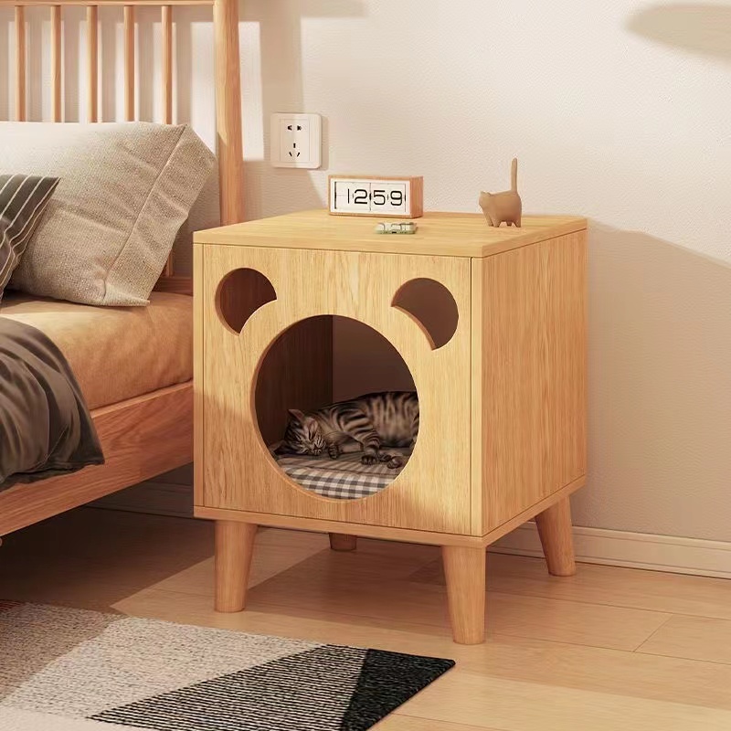 wood cat house