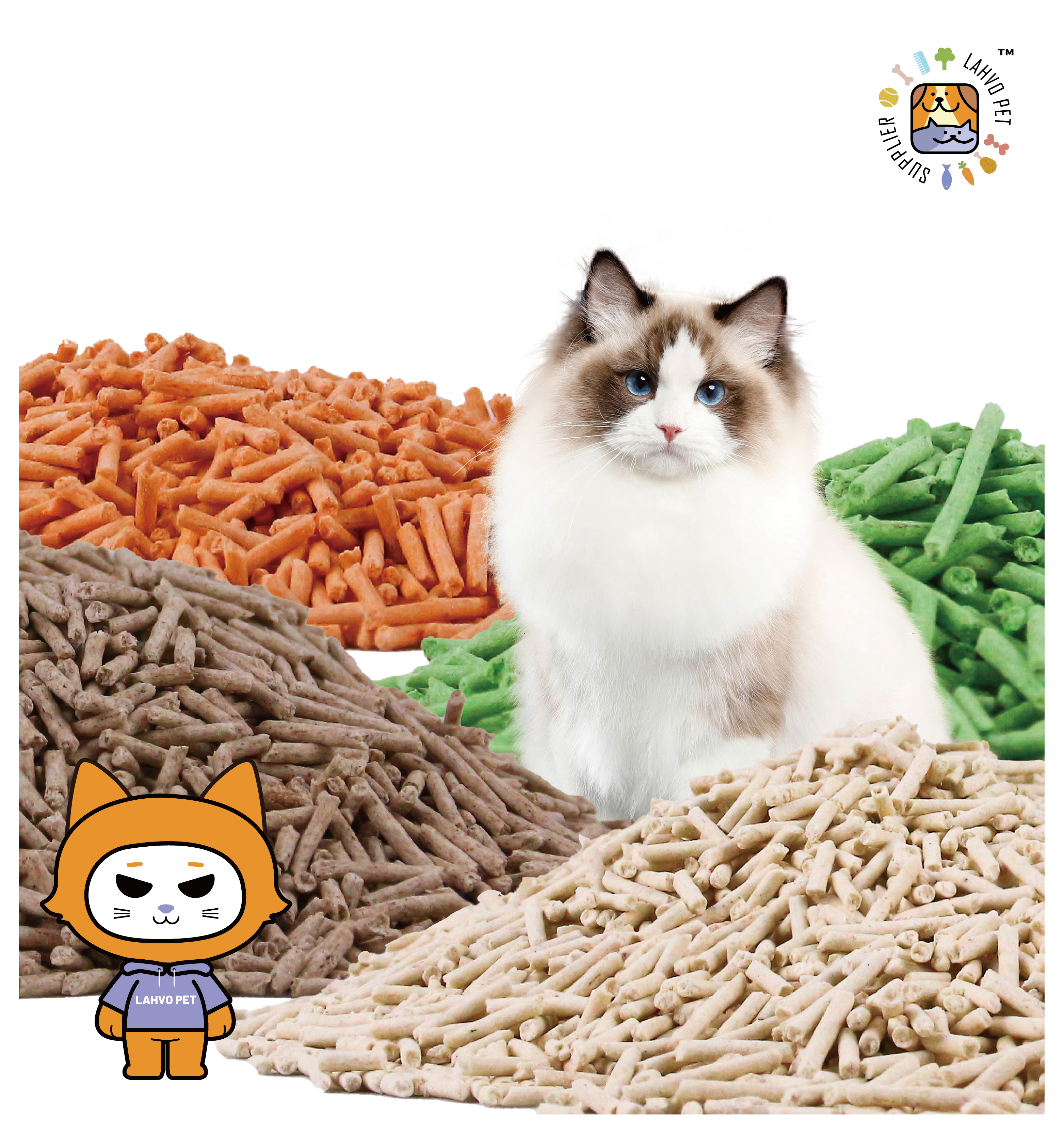 OEM factory Natural plant cat litter tofu cat litter sand tofu cat sand