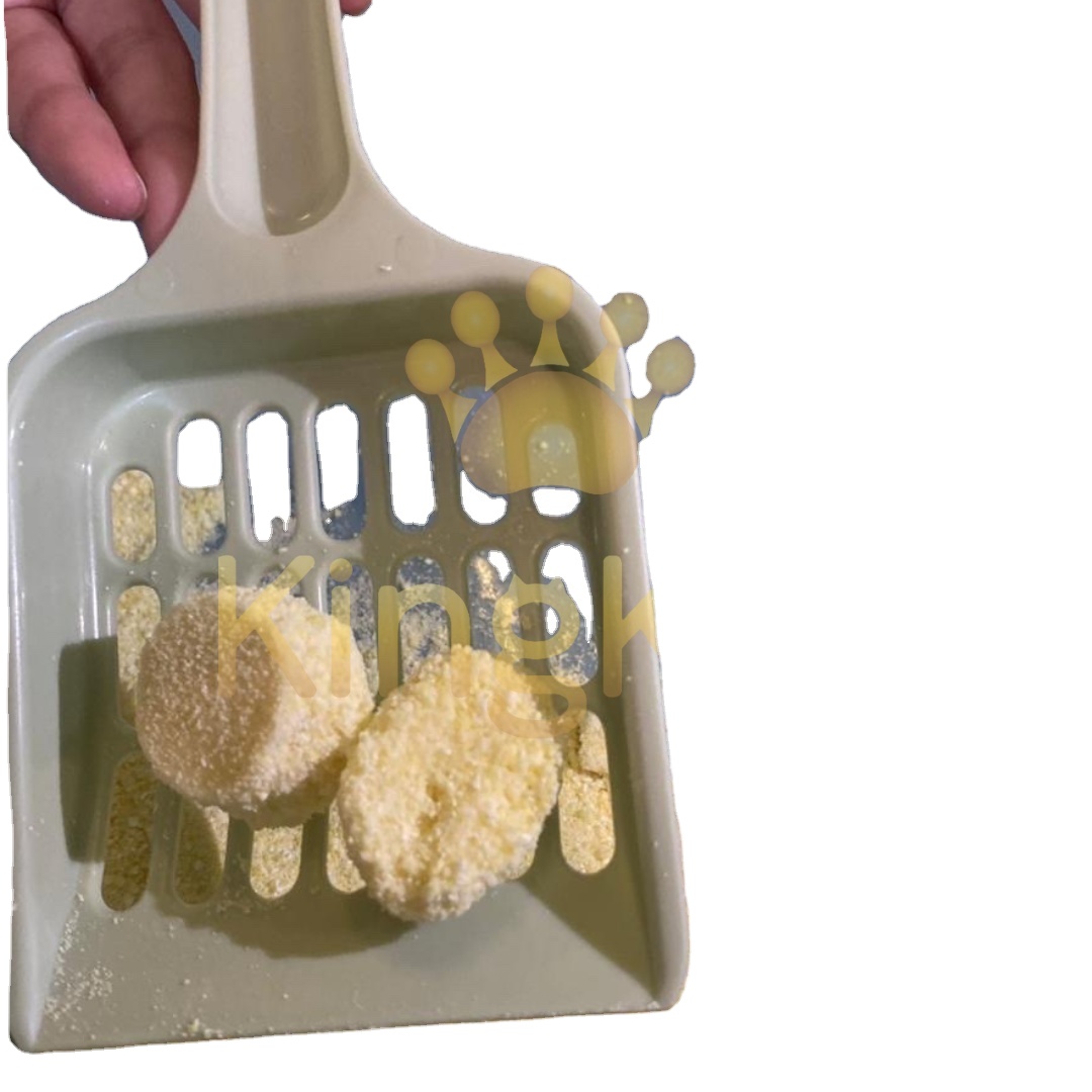 100% Sustainable Cassava Starch Cat Litter Safety Solution for Pet Cleaning & Grooming White Light Yellow Small Ball
