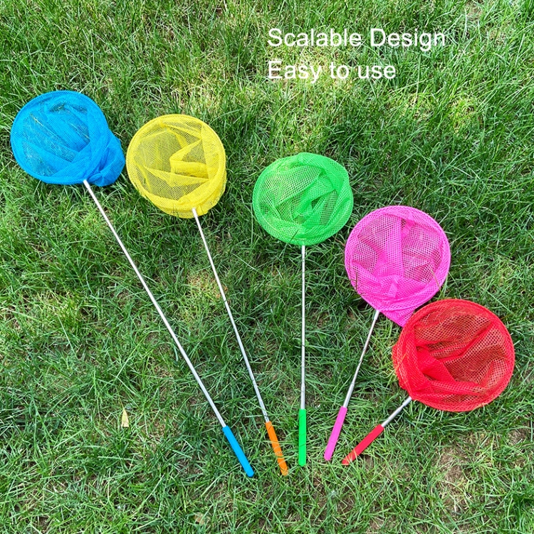 Hot selling Stainless Steel Telescopic Children kids garden Catching Fish And Insects Net toys tools