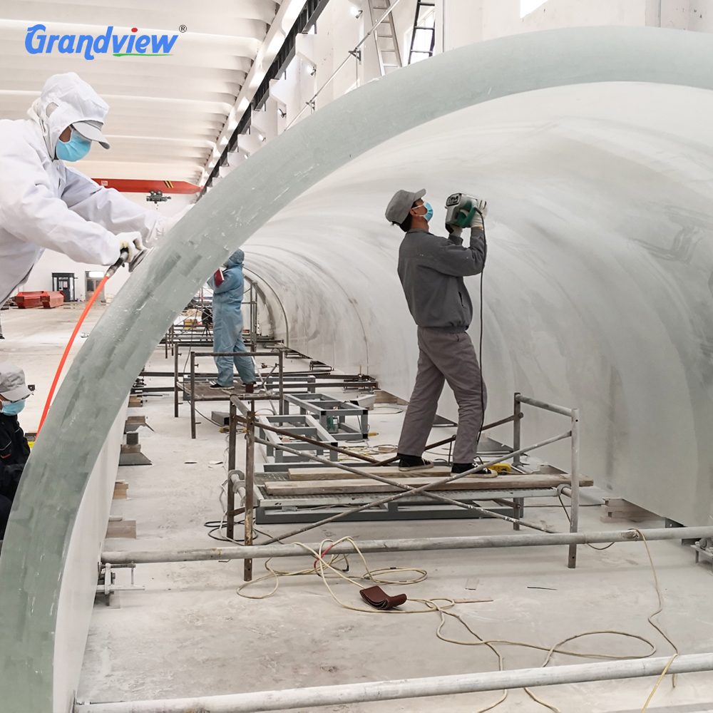 Factory directly sale customized available aquarium under water tunnel curved thick acrylic sheet
