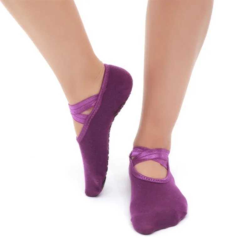 Girls Sports Socks Round Yoga Non Slip Bandage Breathab Pilates Balt Dance High Quality isure SocksXJ241125