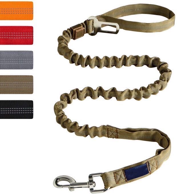 Medium Large Dog Traction Rope Elastic Buffer Training Dog Walking Rope Explosion-proof Traction Belt Pet Supplies