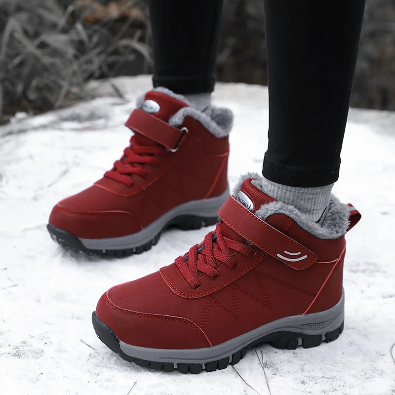 Men Top Quality Casual Snow Boots Waterproof Warm Winter Shoes Men Hiking Boots Outdoor Mountain Climbing Sneaker Man Trekking 241114