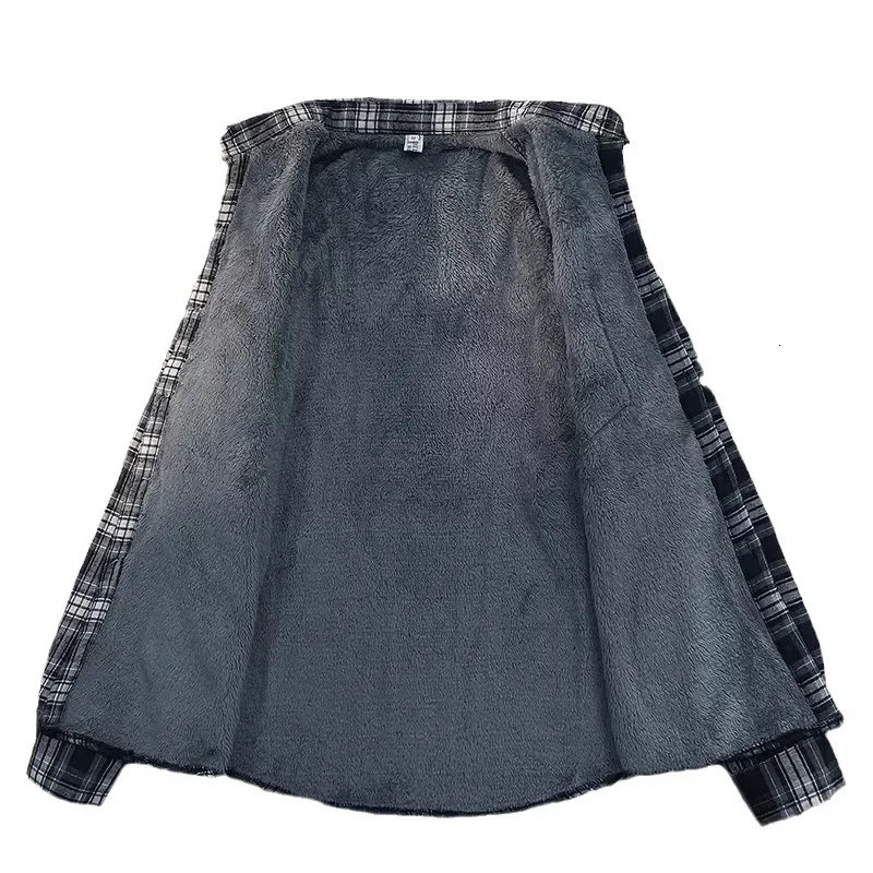 High end wool plain weave mens autumn/winter casual trend long sleeved shirt underwear 241126