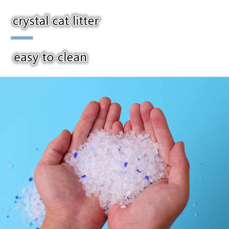 New high quality China manufacture Silica Gel Sand Filler Blue Crystal Silicone Cat Litter