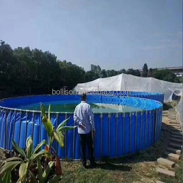 High Quality Outdoor Frame Above Ground Fishing Tank Pool Set Water Storage Tank for Aquaculture
