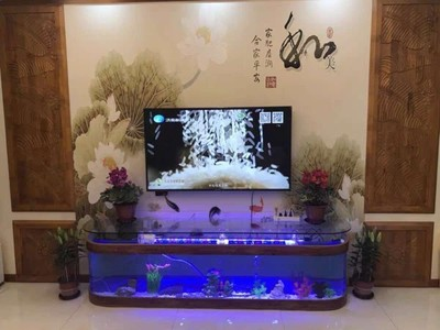 Customized large transparent cube Acrylic aquarium fish Tank Glass table fish aquarium