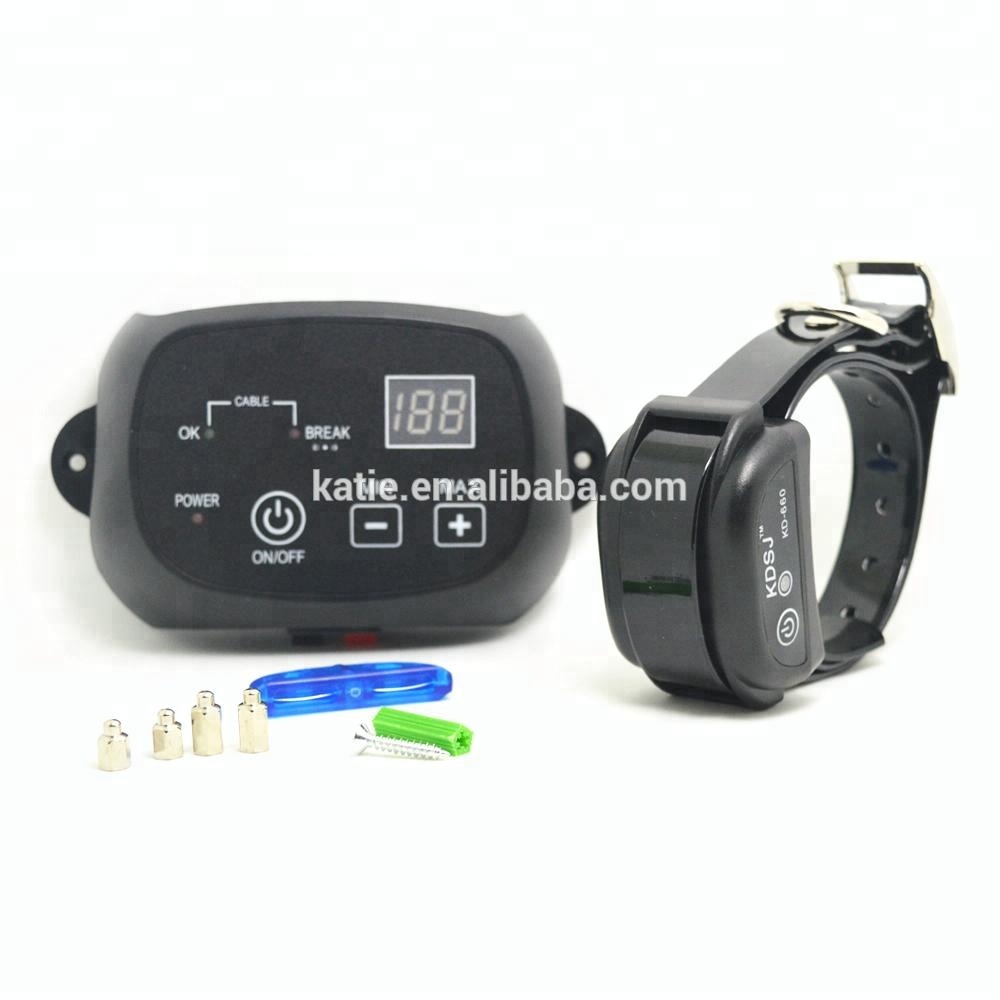 KD-660 Wire Dog Fence with Rechargeable Shock Pet Training Collar Receiver
