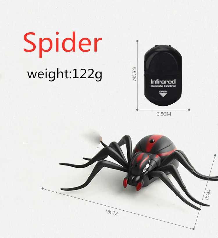Infrared RC Remote Control Animal Toy Insects Children Mischievous Toys Smart Spiders AntsHalloween pran For Adult Prank Insects
