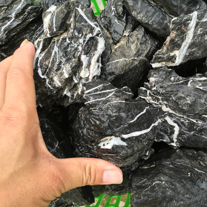 Natural Landscape Decoration Blue Dragon Stone Aquarium Natural Stone Lightning Stone