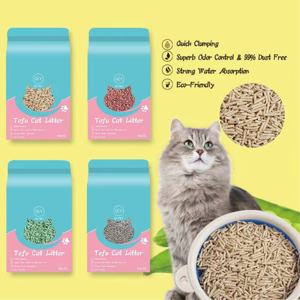 Wholesale Hot Products Strong Clumping Protection Washable Tofu Cat Litter