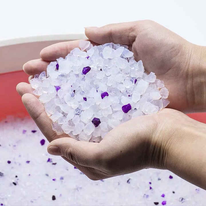 Dust-free large particle cat litter crystal cat litter silicone cat litter OEM