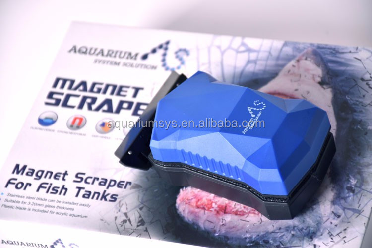 A.S. MS/S Magnet Scraper Aquarium Cleaner Fish Tank Brush (S/Simple Packing)