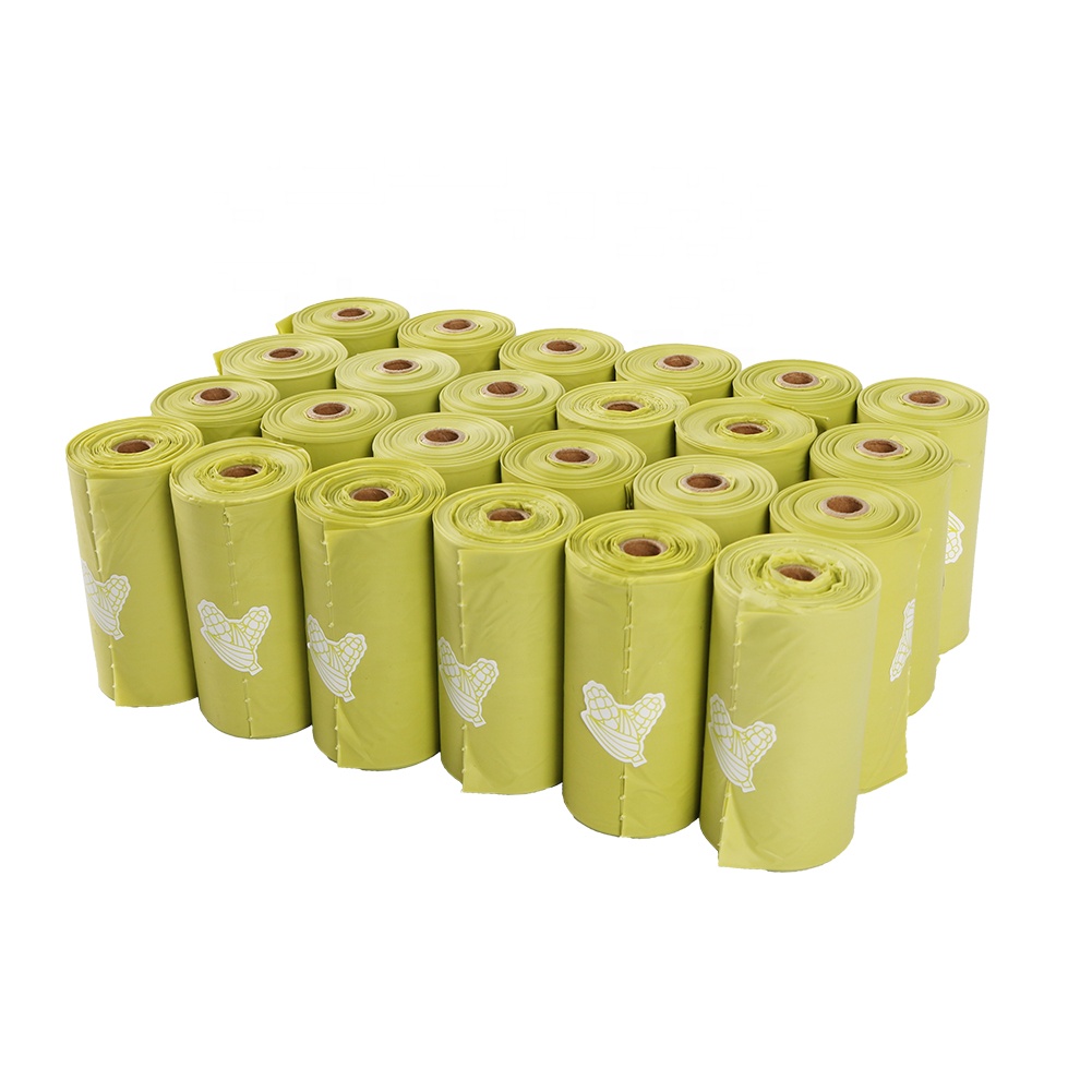 Pet supplies Biodegradable and Compostable Private Label Waste bag poop dog