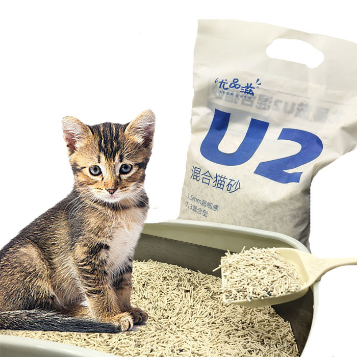 Soybean bean curd additive free cat litter environmental protection, 100% degradable China cat litter intelligent sand