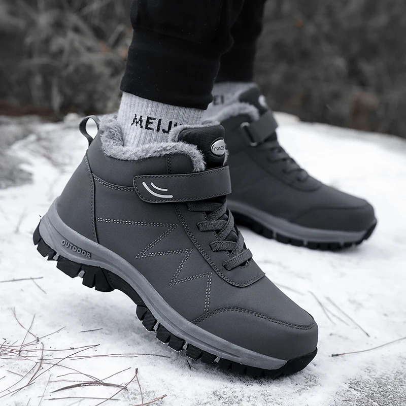 Men Top Quality Casual Snow Boots Waterproof Warm Winter Shoes Men Hiking Boots Outdoor Mountain Climbing Sneaker Man Trekking 241114