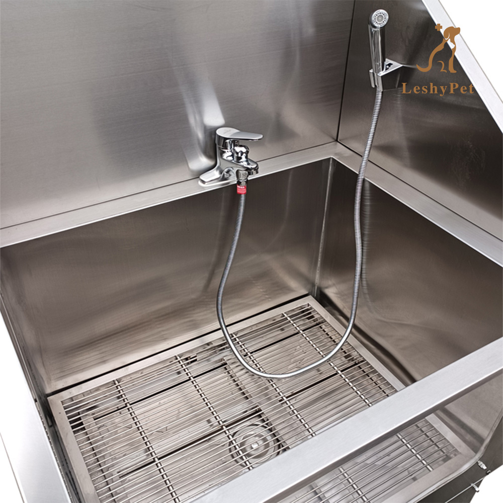 Leshypet Dog portable Dog Washing Station Bath Machine stainless steel dog tub