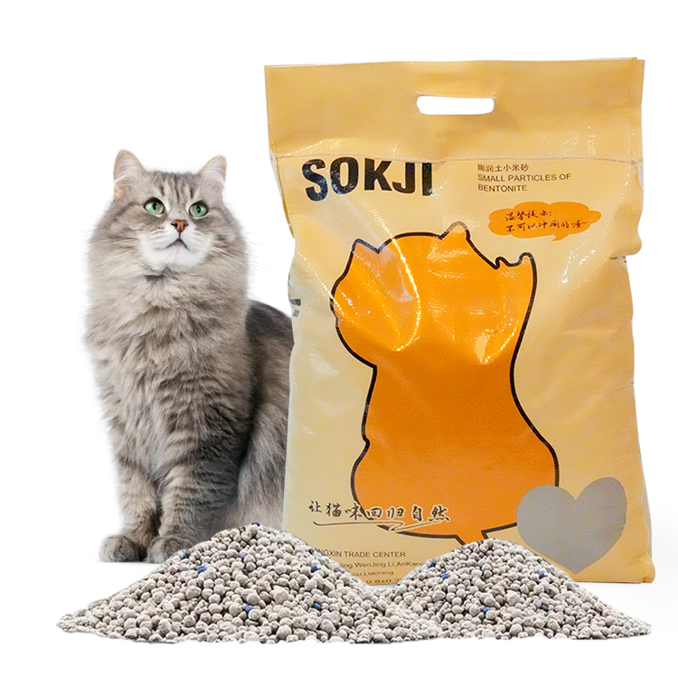 Muawu Factory Strong Clumping Ball Shape Bentonite Bulk Easy Clean Sodium Clay Premium Bentonite Cat Litter Sand