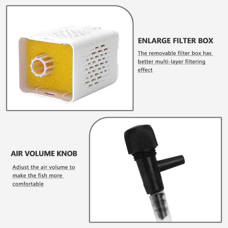 ABS material fish tank aquarium sponge internal filter
