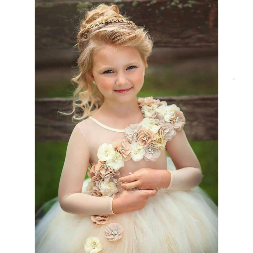 Beaded Girls Princess Dresses for Pageant, Birthday, Holiday |2024