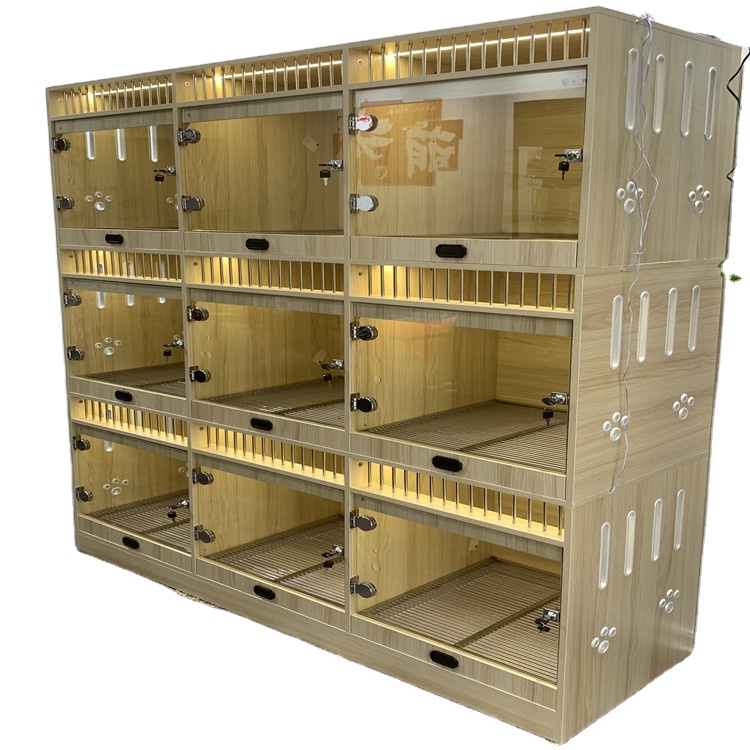 Dog Cat Cage Villa Panoramic the fall of the house of us her Dog Display Cage HouseholdCabinet Separate Exhibition Rooms