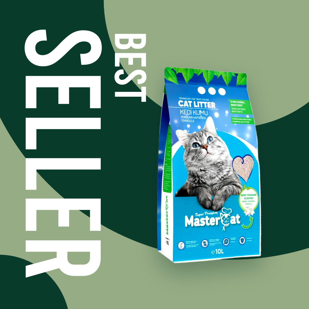 Premium Eco-Friendly Cat Litter MasterCat Fast Clumping Bentonite Sand Scented Tofu Fragrance Soothing Baby Powder Pleasant