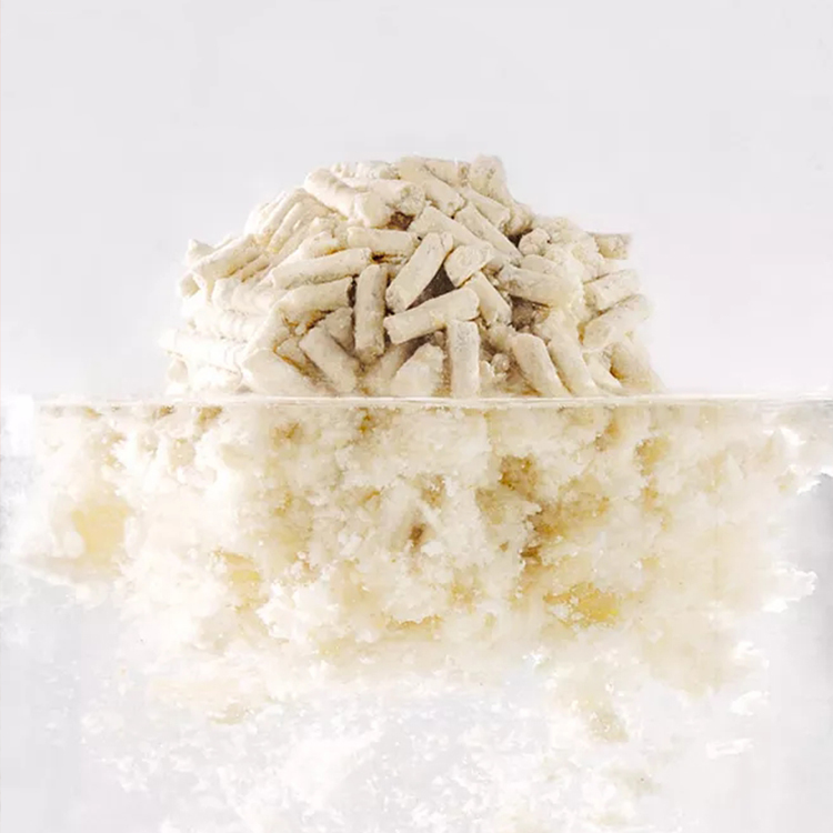 Tofu Cat Litter with 99% Dust Free Low Tracking Soluble in Water Strong Clumping Tofu Cat Litter
