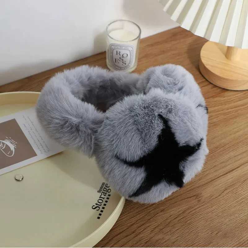 Soft Plush Ear Warmer Winter Warm for Women Men New Fashion Five-Pointed Star Earfl Outdoor Cold Protection EarMuffs Ear CoverXJ241126