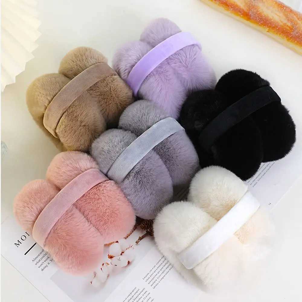 Fashion Plush Earmuffs Ear Warmer Anti-Freeze Thickening Ear Cover Collsible Keep Warm Winter Earfls for Women GirlsXJ241126