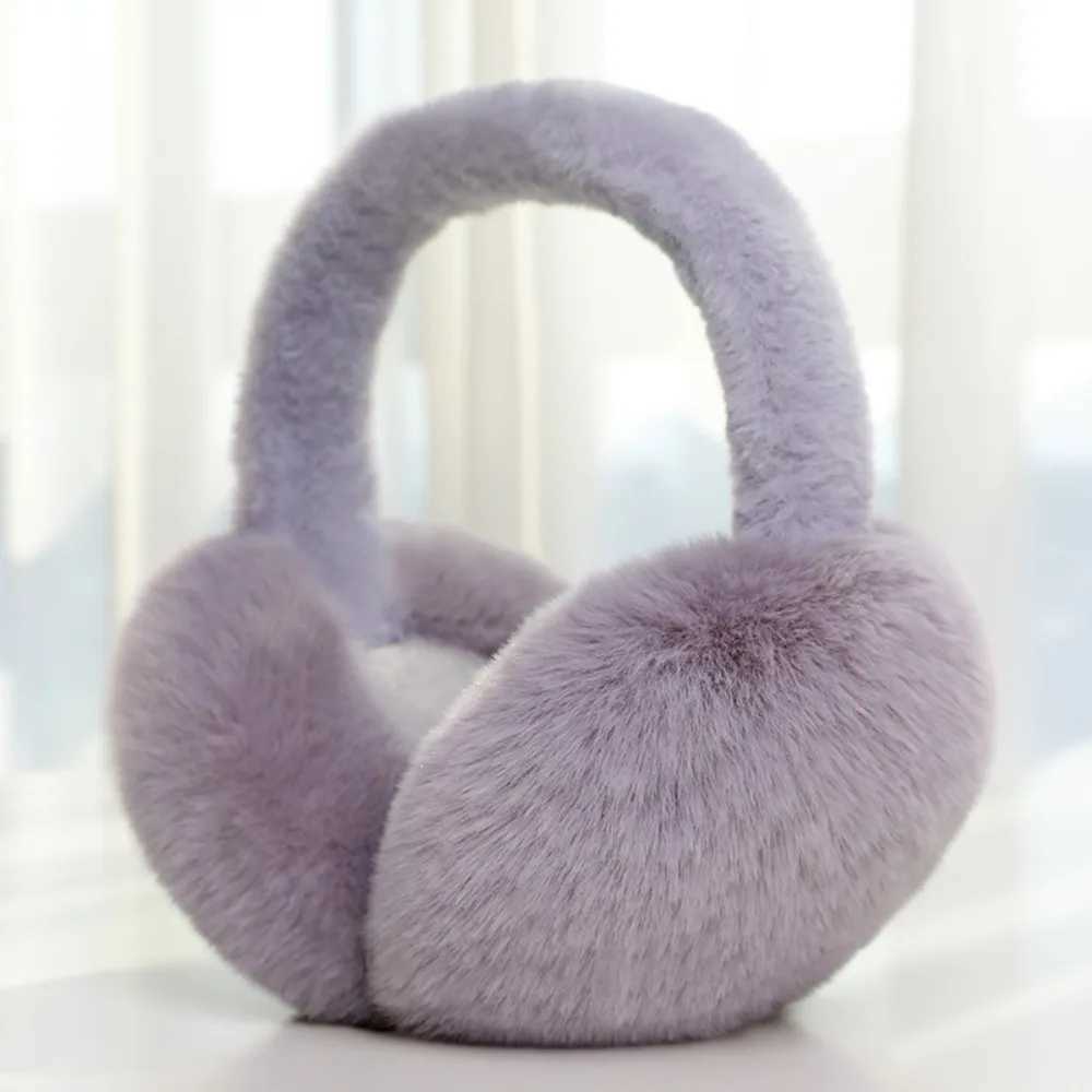 Colorful Soft Plush Ear Warmer Winter Earmuffs Fashion Women Men Ear Cover Ear-Muffs Outdoor Cold Protection Folding EarflXJ241126