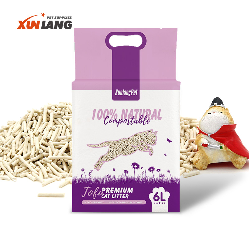 Eco Friendly Pet Safe Cat Litter Sand Tofu Milk Green tea Tofu Cat LItter colored ball tofu cat litter