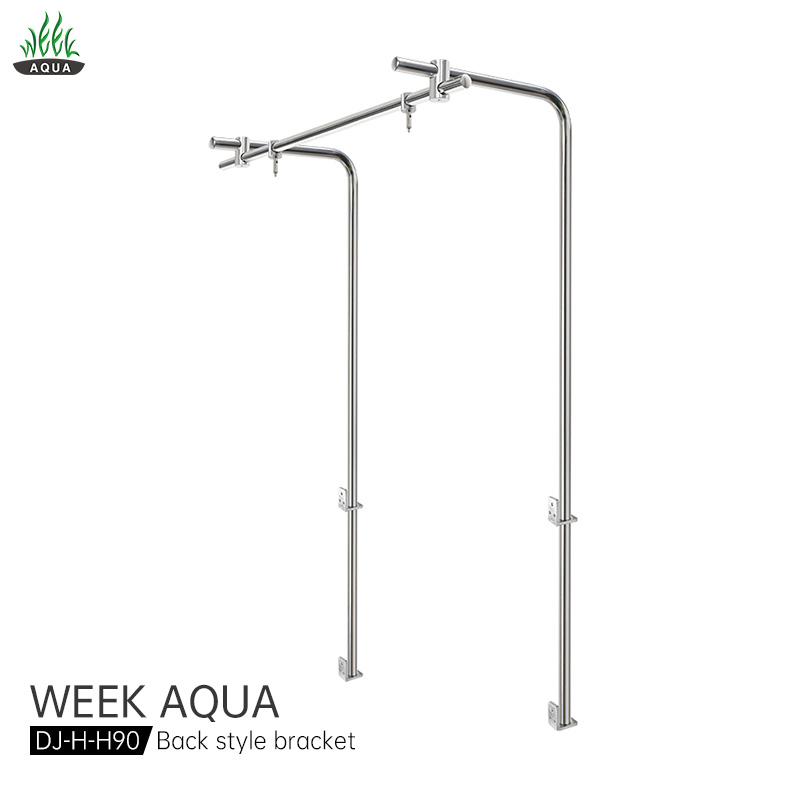 WEEKAQUA DJ-H-H90 Stainless aquarium light hanger bracket 40 gallon aquarium tank stand