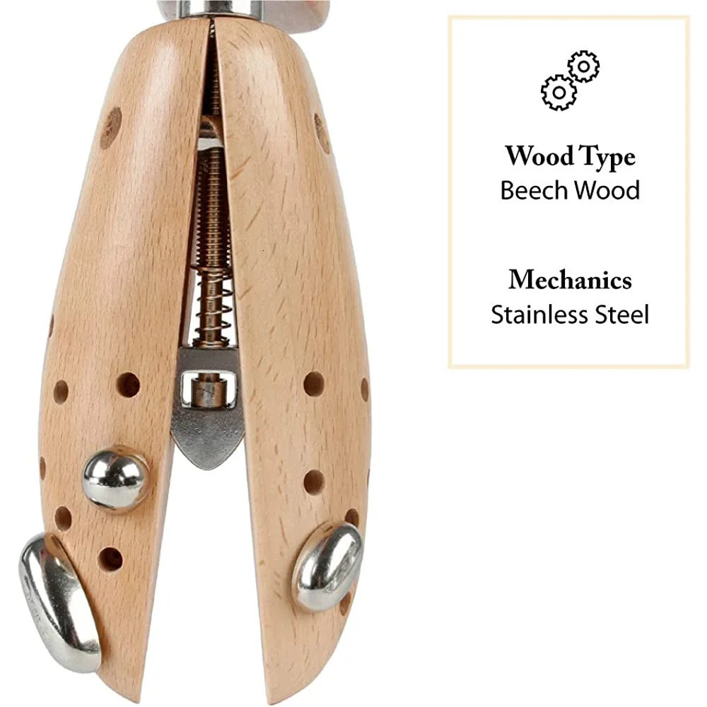 1 piece/piece shoe stretching machine beech wood shoe tree frame wooden adjustable flat pump shoe expansion machine tree size S/M/L/XL mens 241126