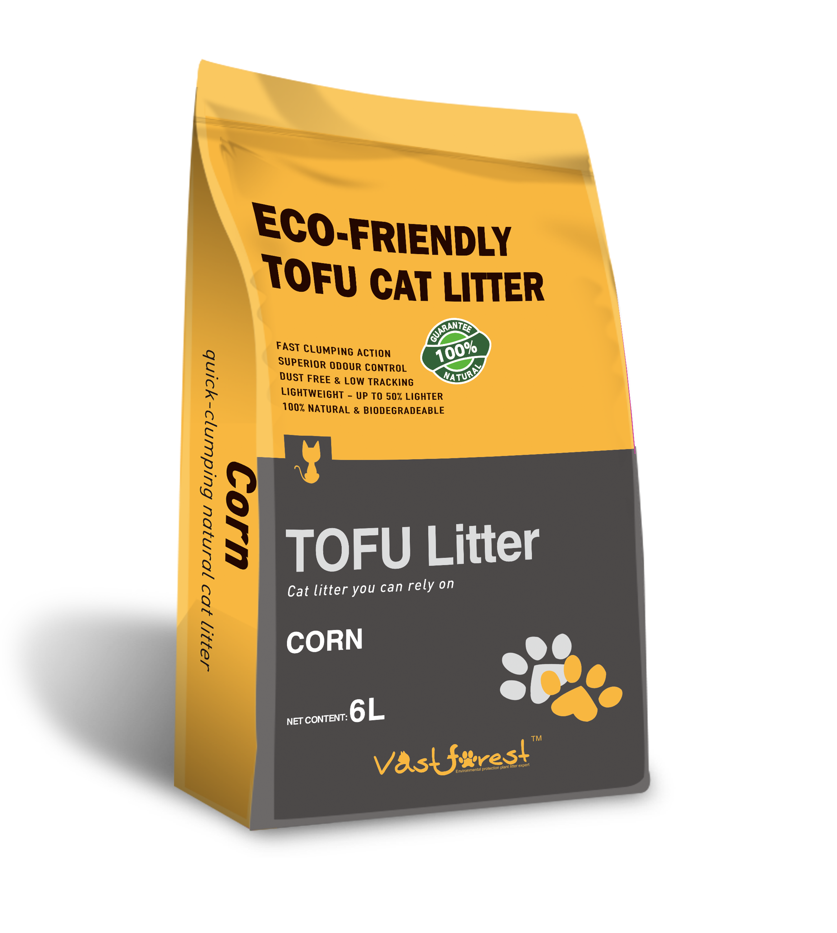 Low Price Super Private Label Pet Products Absorbent Cat Feet Blower Corn Cat Litter