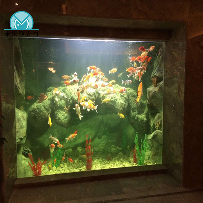 Ultra clear modern glass new view acrylic high quality marine fish tank for home decoration