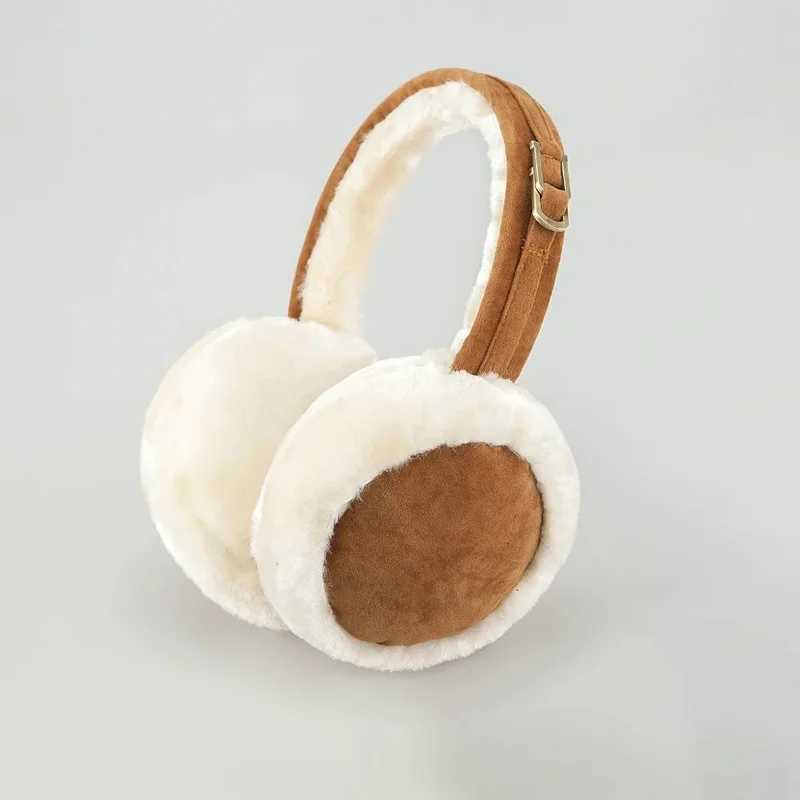 Plush Wool Ear Muffs Fashion Solid Color Soft Faux Fur Cold Protection Earfl Winter Outdoor Woman Skiing Warmer Furry EarmuffXJ241126