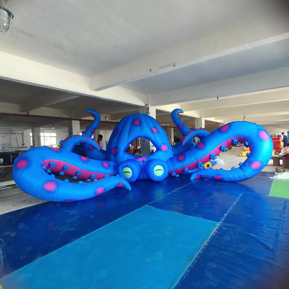Inflatable Octopus Customized Ocean Event Outdoor 8m Giant Octopus DJ Booth Dome For Stage Decoration 10m wide (33ft) with blower