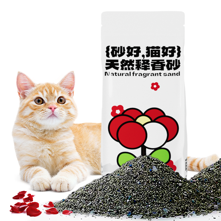 Muawu spot Low Dust ECO Friendly crushed small particles raw mineral sand Release fragrance Deodorization Bentonite Cat Litter