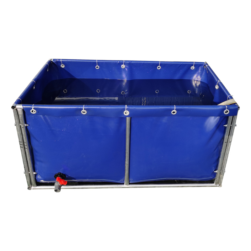 Cheap wholesale sturdy durable pvc frame fish farming pond tank