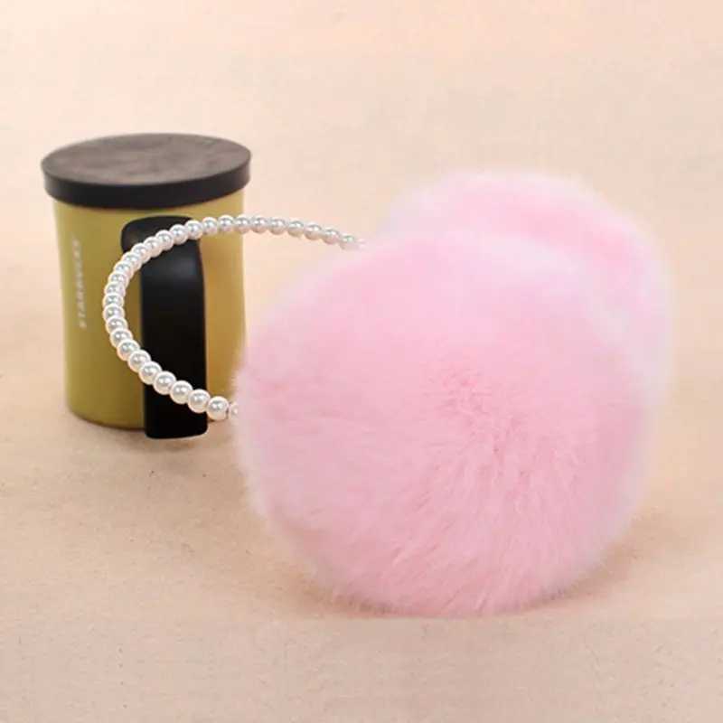 Women Girls Winter Plush Earmuffs Imitation Pearl Beaded Headband Thicken Ear Warmer Princ Kids Party Styling HeaearXJ241126