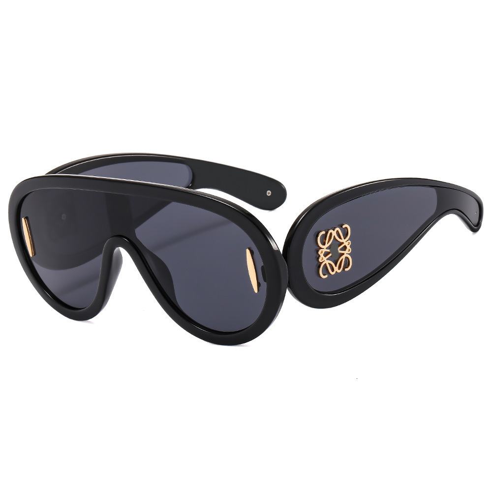 New fashion sunglasses one-piece large frame goggles personality sunglasses men's and women's glasses