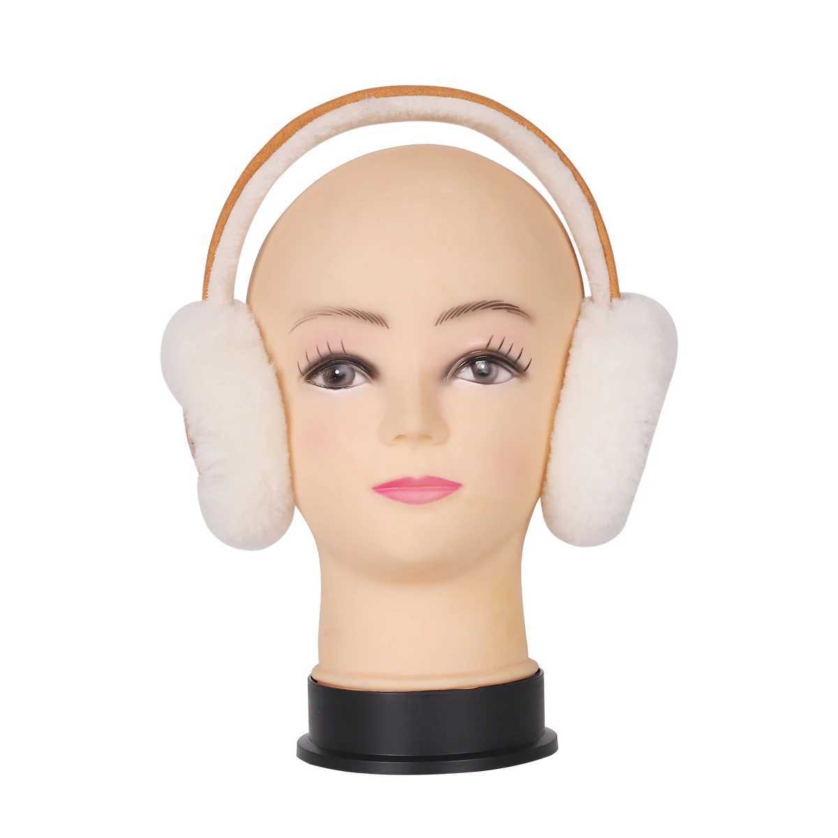 Genuine ug Sheep Fur One Piece Pure Wool Earmuffs Original Factory Winter Mens and Womens Earmuffs Foldable Ear CoverXJ241126