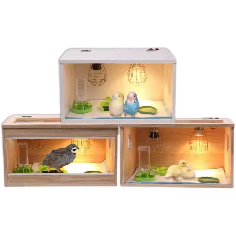 Non-assembled Inclined Plane Solid Wood Box Reptile Breeding Box Horned Frog Lizard Spider Incubator Ovulation Box