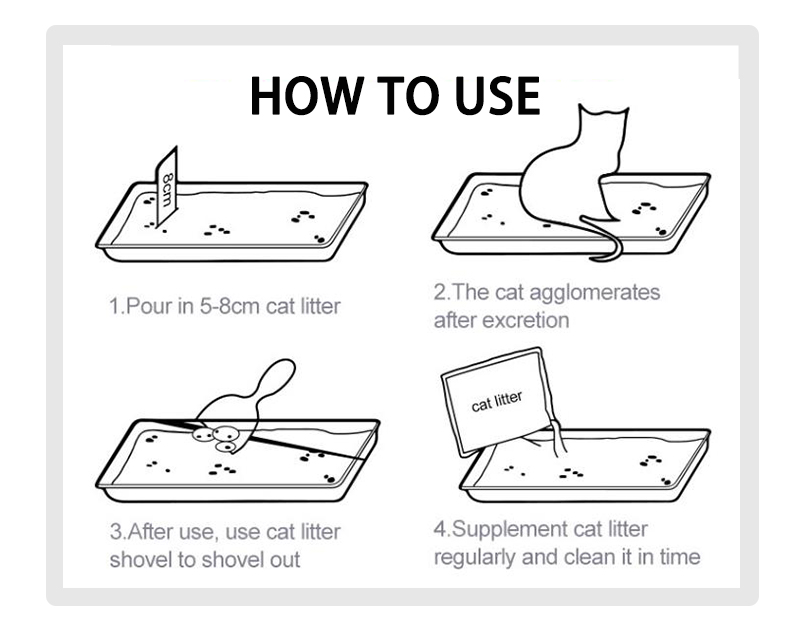 Non-stick bottom natural cassava cat litter deodorizing and fast clumping cassava cat litter