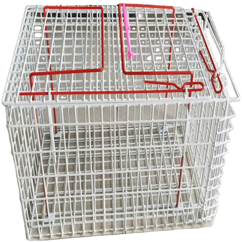 pvc coated animal cage to carry pets to the hospital injection cage