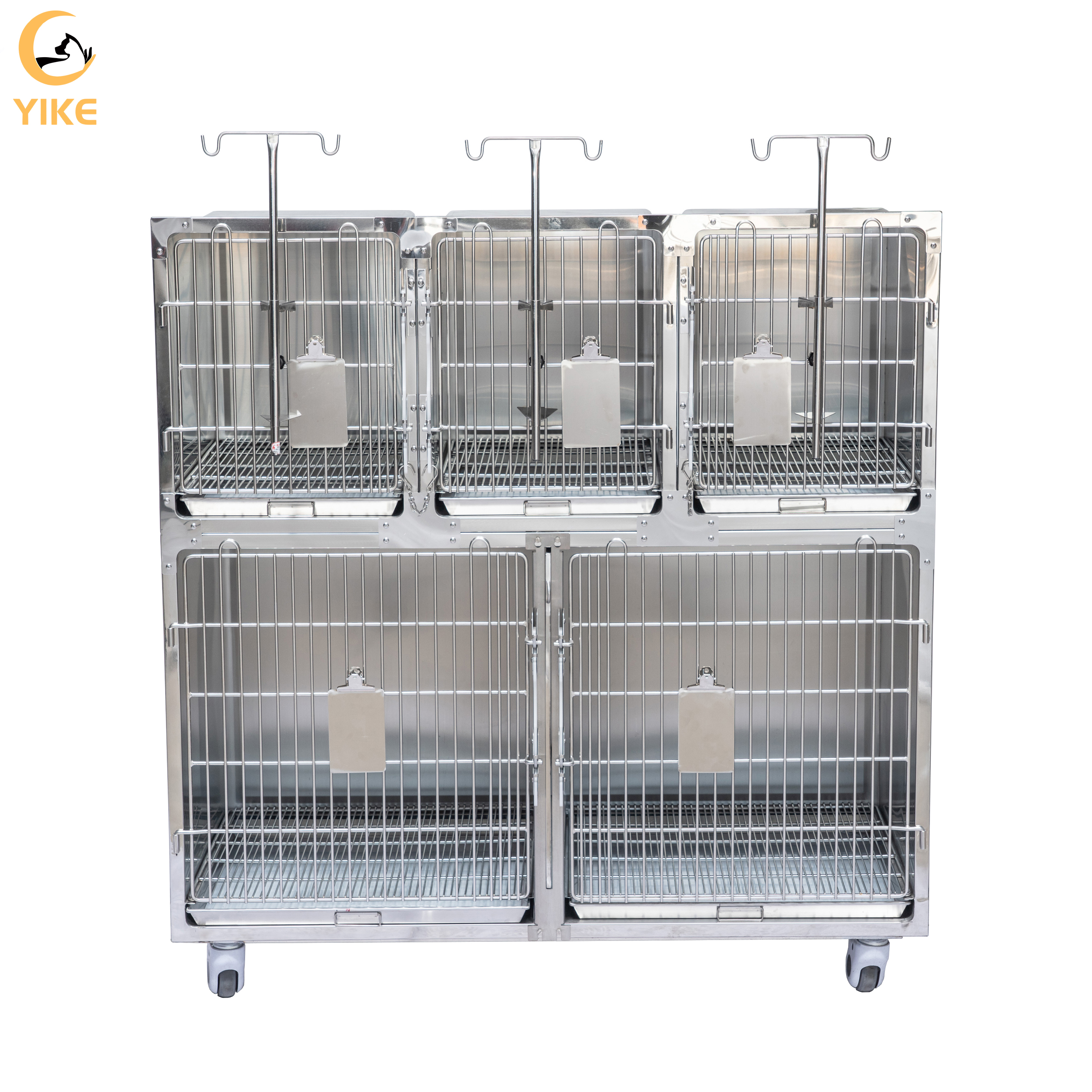 Professional Pets Veterinary Hospital Cage Animal Clinic Kennel Stainless Steel Modular Cat Dog Cages