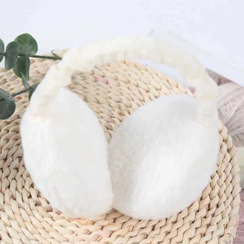 Winter Women Soft Plush Ear Warmer Warm Earmuffs Fashion Solid Color Cute Earfl Outdoor Cold Protection Ear-Muffs Ear CoverXJ241126