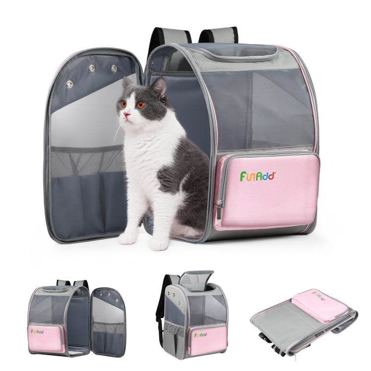 On sale FUNADD Pets' Backpack Carrier for Dogs Cats Puppy with Ventilated Breathable Mesh Expandable Travel Bag